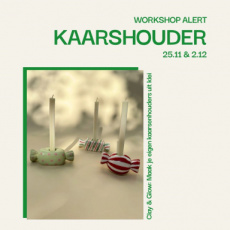 25/12: Clay & Glow: Kaarsenhouder Clay & Glow: Maak je eigen kaarsenhouders uit klei