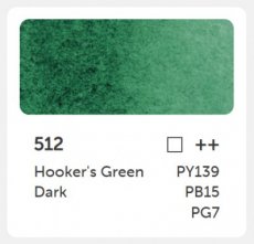 PH aquarel godet 512 - Hooker's green dark 512 - Hooker's green dark