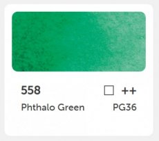 PH aquarel godet 558 - Phthalo green 558 - Phthalo green