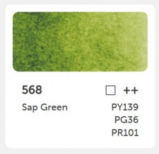 PH aquarel godet 568 - Sap green Phoenix - Aquarel 1/2 godet