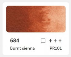 PH aquarel godet 684 - Burnt sienna 684 - Burnt sienna