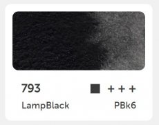 PH aquarel godet 793 - Lamp black 793 - Lamp black