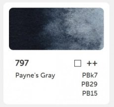 PH aquarel godet 797 - Payne's gray Phoenix - Aquarel 1/2 godet