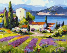 A town by the sea - 40cm x 50cm A town by the sea - 40cm x 50cm