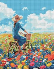 A trip in flowers - 40cm x 50cm A trip in flowers - 40cm x 50cm
