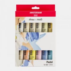 Amsterdam - Acrylverf set Pastel (12 x 20ml) Amsterdam - Acrylverf set Pastel (12 x 20ml)