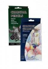 BUNDEL: 2 sets houtskoolpotloden (24st.)