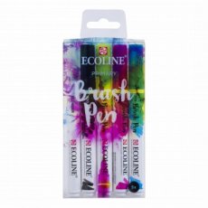 Ecoline - Brush pen set - 5pcs Primary