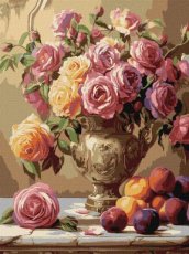 Multicoloured roses - 30cm x 40cm Multicoloured roses - 30cm x 40cm
