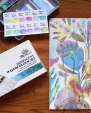 Phoenix - Aquarelset 12 x 1/2 godet - IRIDESCENT Phoenix - Aquarel painting set 12 x 1/2 godet - IRIDESCENT